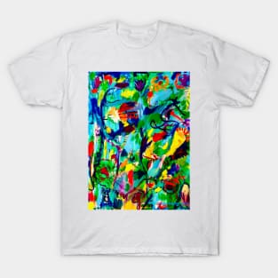 The Air Is Hummin' Abstract T-Shirt